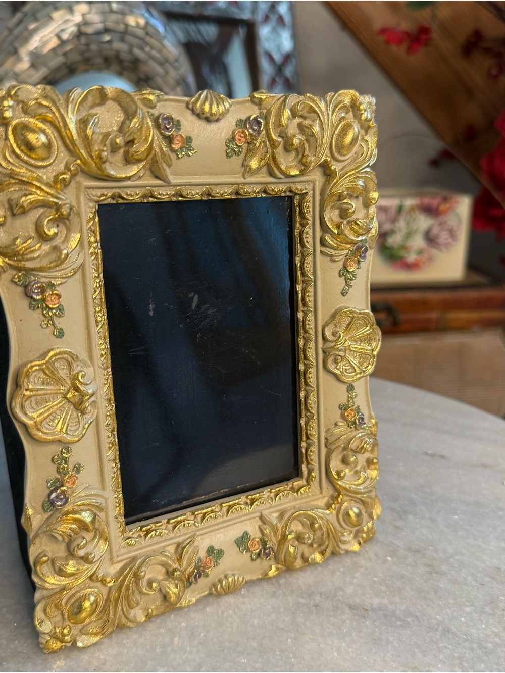 Vintage Ornate Decorative Floral Photo Album Victorian Revival Decorated Baroque